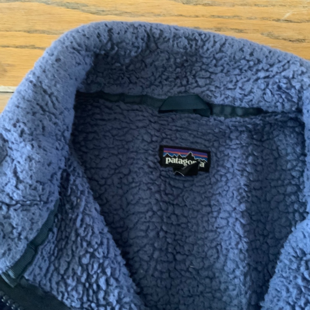 PATAGONIA bluefleece vest with pockets/nice condition/kids M (10) - Picture 6 of 7